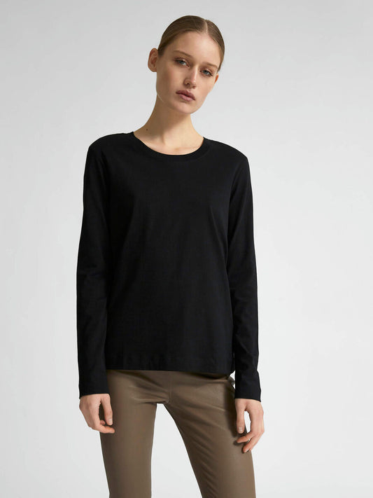 Classic Long Sleeve Tee - Black by Selected Femme