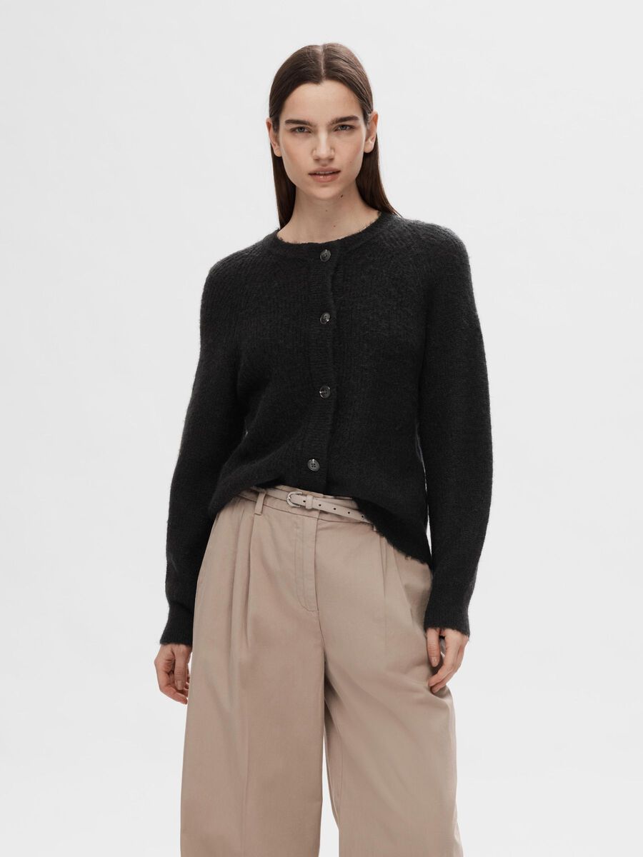 Lulu Cardigan - Black by Selected Femme