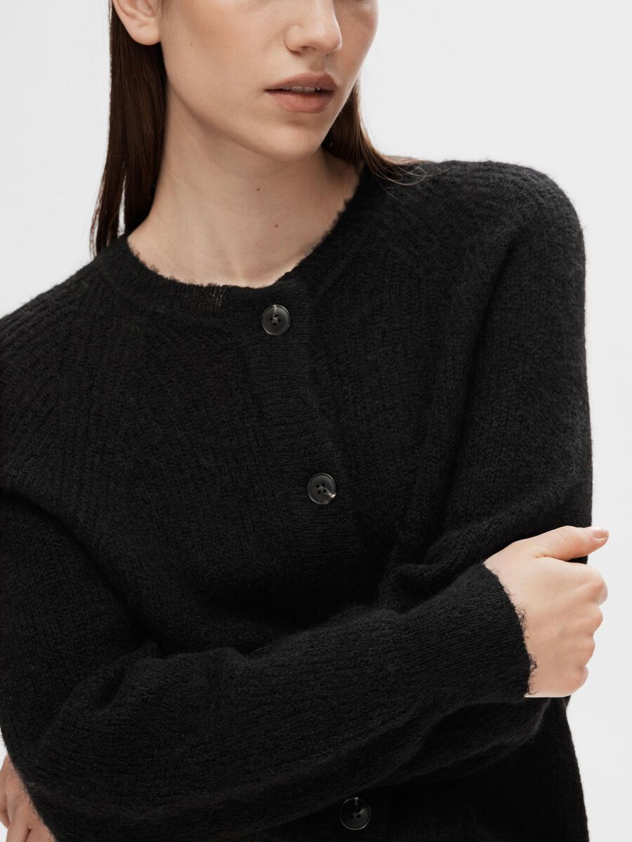 Lulu Cardigan - Black by Selected Femme