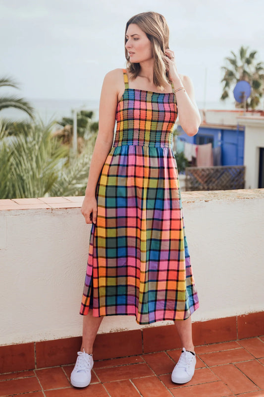 Denali Midi Shirred Sundress by Sugarhill Brighton