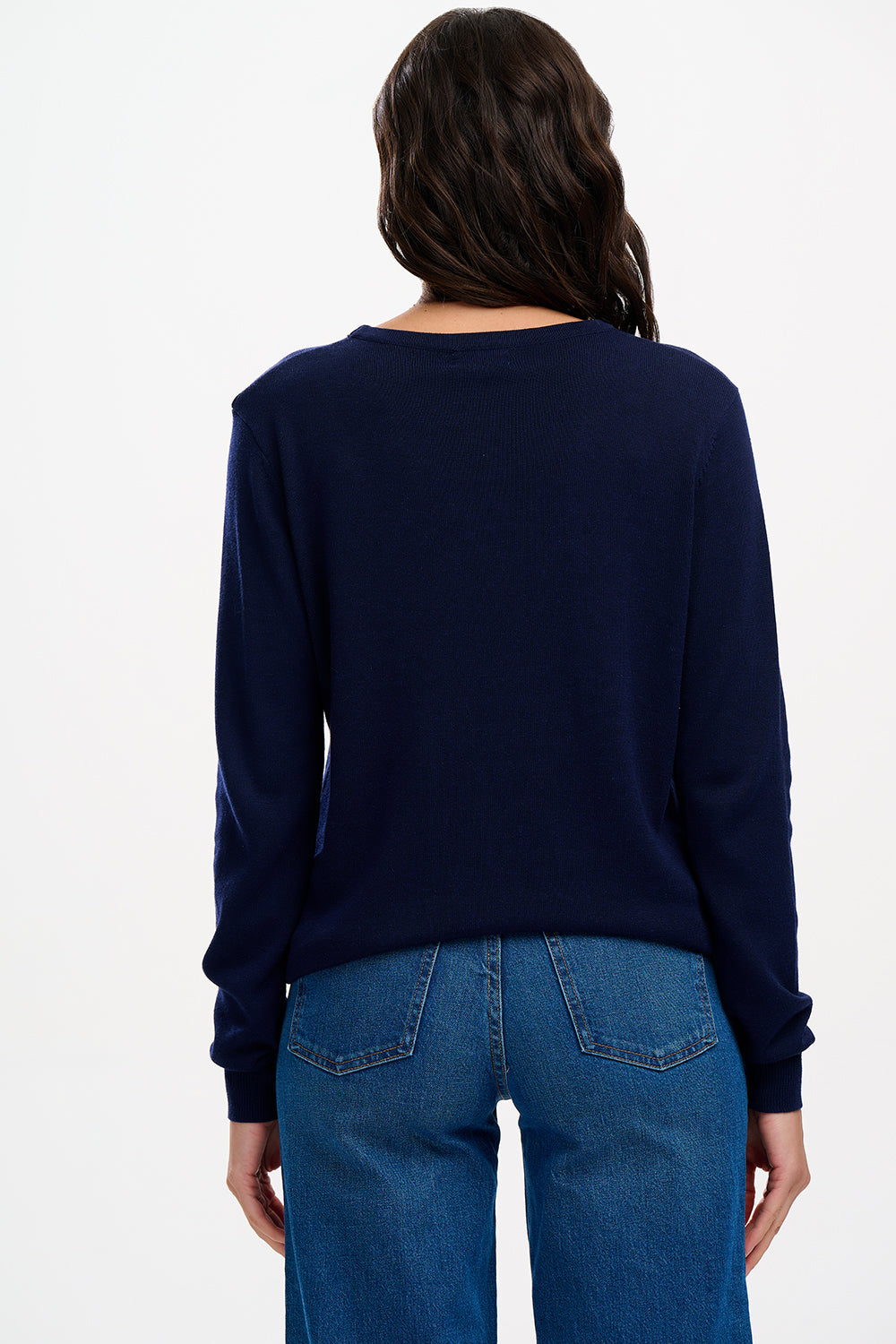 Rita Navy Star Cat Jumper by Sugarhill Brighton