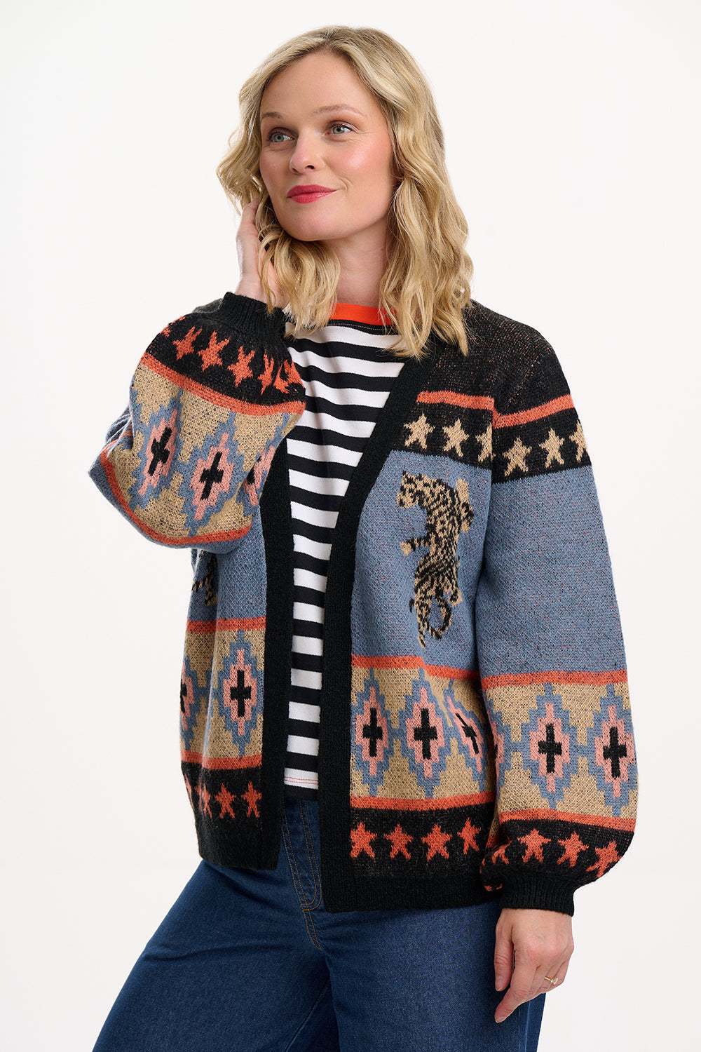 Yvette Climbing Tigers Cardigan by Sugarhill Brighton