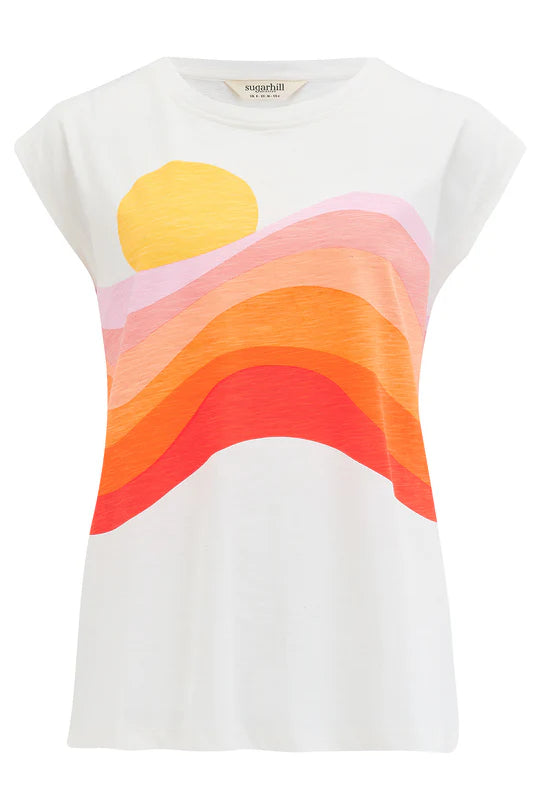 Chrissy Sunset Waves Tank by Sugarhill Brighton