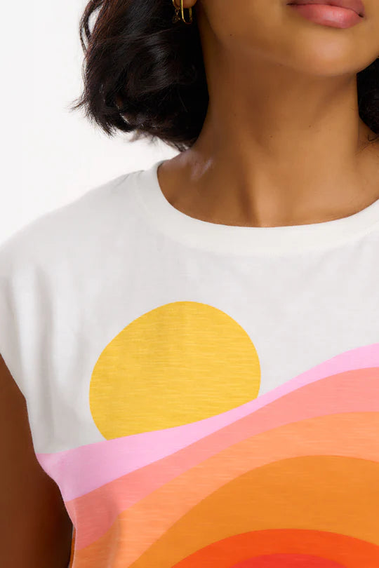 Chrissy Sunset Waves Tank by Sugarhill Brighton