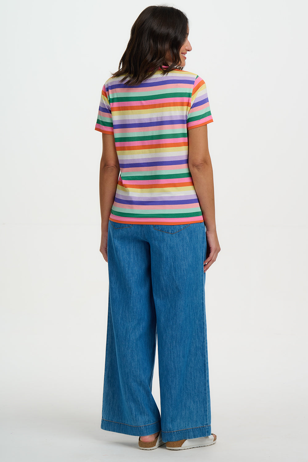 Sugarhill Brighton Maggie Candy Stripe Organic Cotton T-Shirt